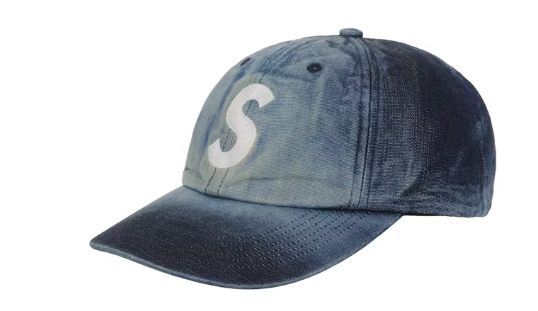 supreme cordura denim s logo 6-panel black czapka