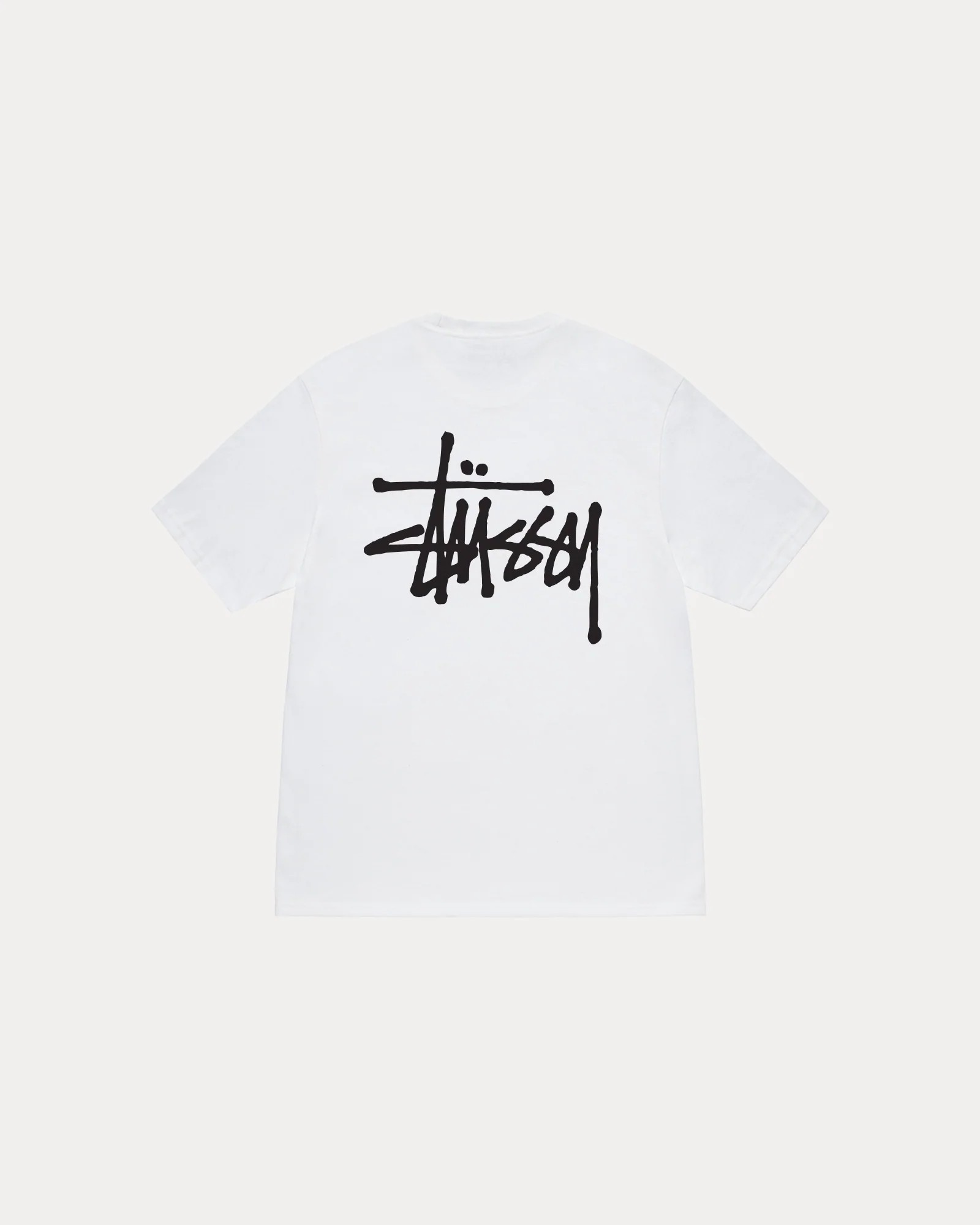 Koszulka stussy biała basic duże logo