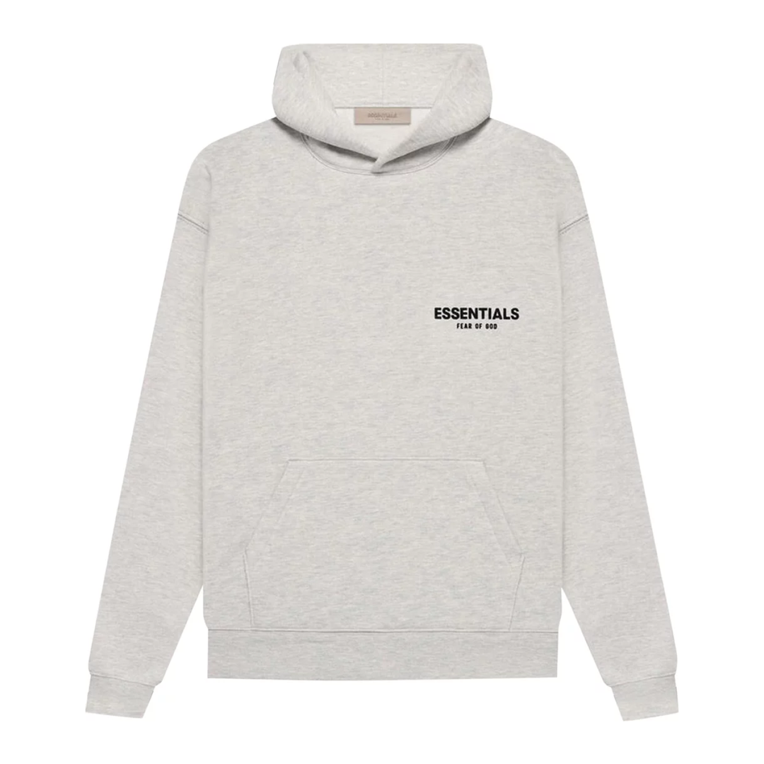 fear-of-god-essentials-hoodie-light-oatmeal-front: Przód bluzy Fear of God Essentials Light Oatmeal