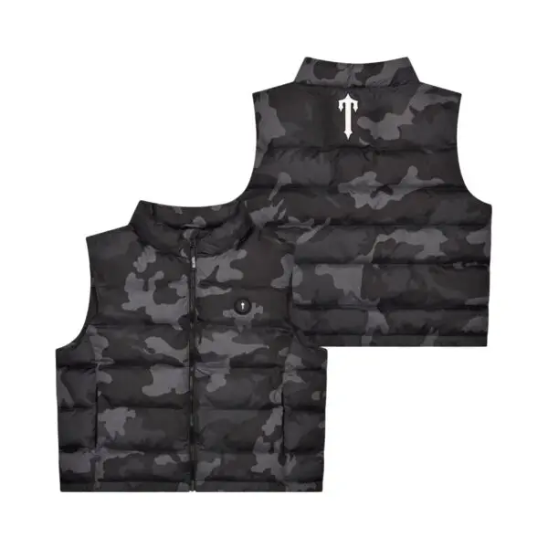 trapstar-foundation-gilet-grey-camo-overall: przód i tył bezrękawnika trapstar