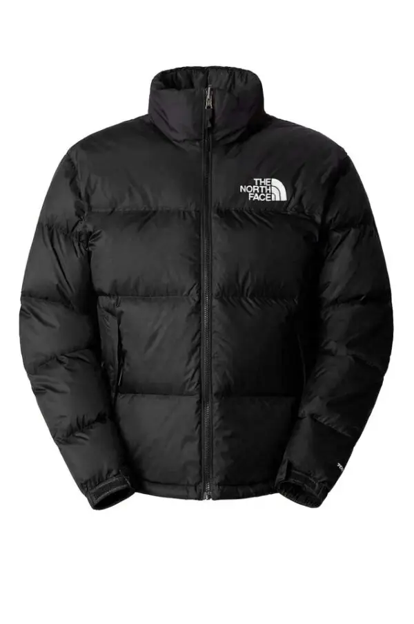 THE-NORTH-FACE-1996-Retro-Nuptse-Jacket-front-Black: Kurtka puchowa the nort face z przodu