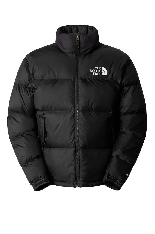 THE-NORTH-FACE-1996-Retro-Nuptse-Jacket-front-Black: Kurtka puchowa the nort face z przodu
