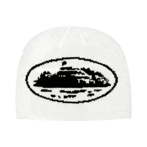 Corteiz Alcatraz Beanie - White