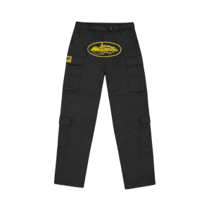 Corteiz Yella Guerillaz Cargos Black/Yellow spodnie cargo