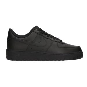 Nike Air Force 1 Low 07 Triple Black widok z boku