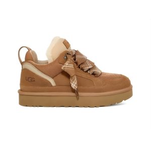 UGG Lowmel Chestnut brązowe sneakersy widok z boku