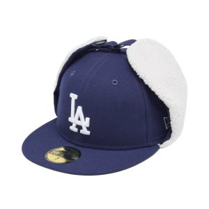 New Era LA Dodgers Dog Ear Classics 59FIFTY — płaski daszek i struktura 59FIFTY