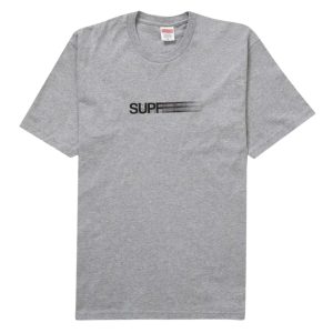 Supreme Motion Logo Tee SS23 Heather Gray przód